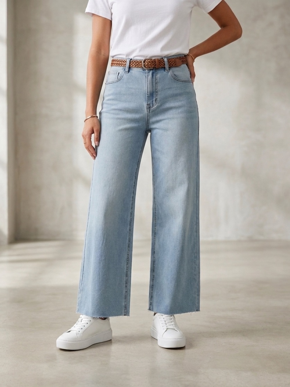 Commando Do It All Denim™ High-Rise Cropped Wide Leg Size Small NWT